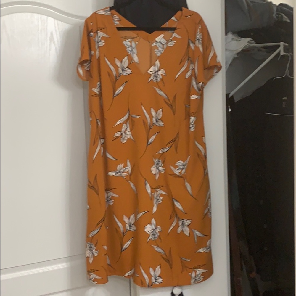 Floral knee length dress